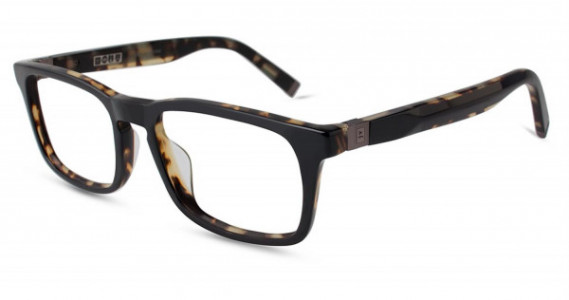 John Varvatos V366 UF Eyeglasses, Black/Tortoise