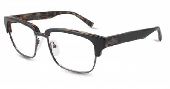 John Varvatos V153 Eyeglasses, Black/Tortoise