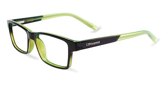 Converse K017 Eyeglasses, Black/Green