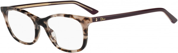 Christian Dior Montaigne 18 Eyeglasses, 0CAD Havana Burgundy