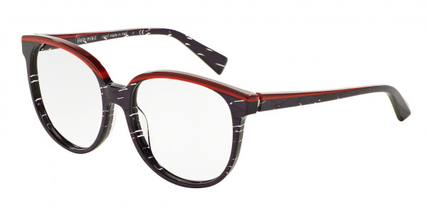 Alain Mikli A03050 Eyeglasses, E022 VIOLET CHEVRON / ORANGE / RED (VIOLET)