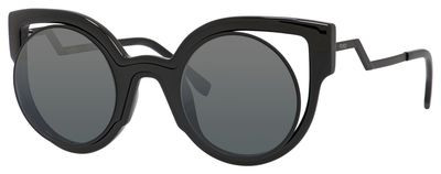 Fendi Ff 0137/S Sunglasses, 0NT2(CN) Matte Shiny Black