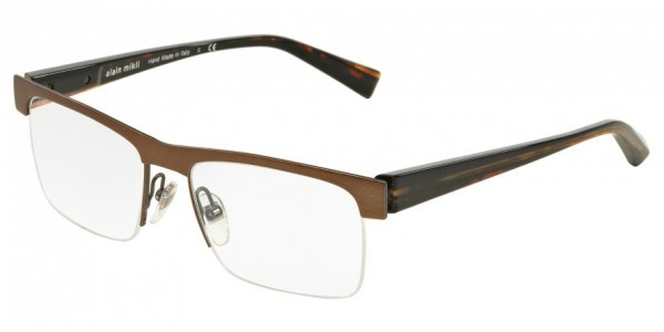 Alain Mikli A02013 Eyeglasses, 2890 BROWN GREY (BROWN)