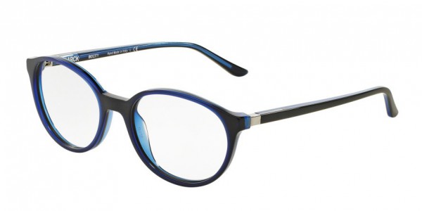 Starck Eyes SH3027 Eyeglasses, 0007 BLUE BLACK MAT OUT (BLUE)