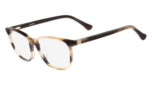 Calvin Klein CK5885 Eyeglasses, (240) STRIPED LIGHT BROWN