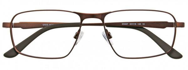 Greg Norman GN257 Eyeglasses, 010 - Satin Dark Brown
