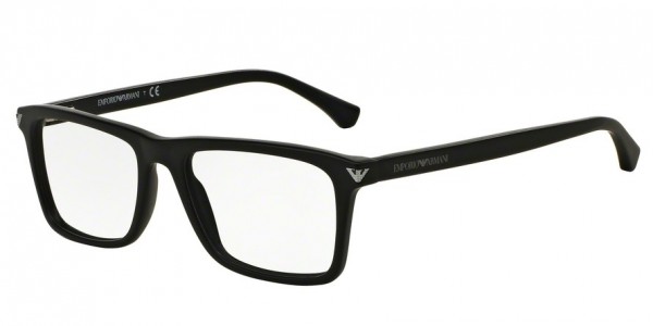 Emporio Armani EA3071 Eyeglasses, 5042 MATTE BLACK (BLACK)