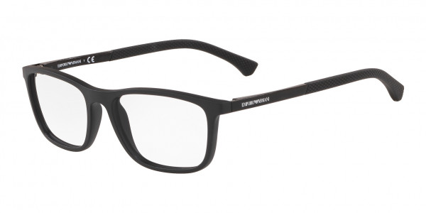 Emporio Armani EA3069 Eyeglasses, 5001 MATTE BLACK (BLACK)