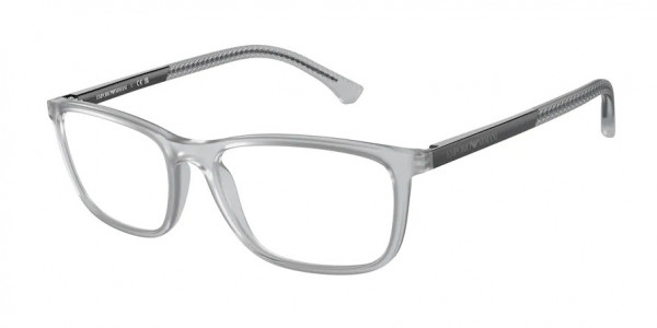 Emporio Armani EA3069 Eyeglasses, 5012 MATTE TRANSPARENT GREY (GREY)