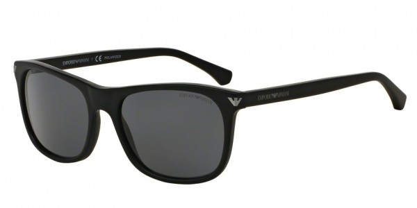 Emporio Armani EA4056 Sunglasses, 504281 MATTE BLACK (BLACK)