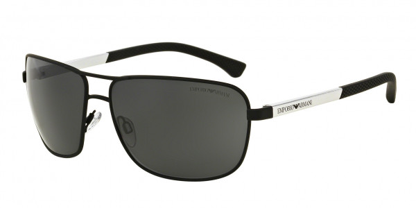 Emporio Armani EA2033 Sunglasses, 309487 RUBBER BLACK GREY (BLACK)