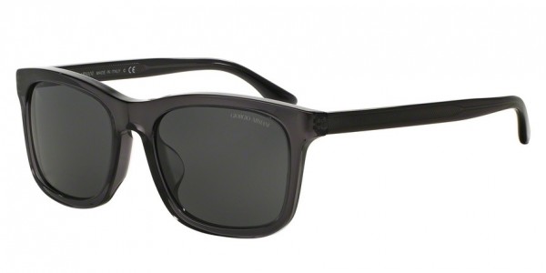 Giorgio Armani AR8066 Sunglasses, 502987 TRANSPARENT GREY (GREY)
