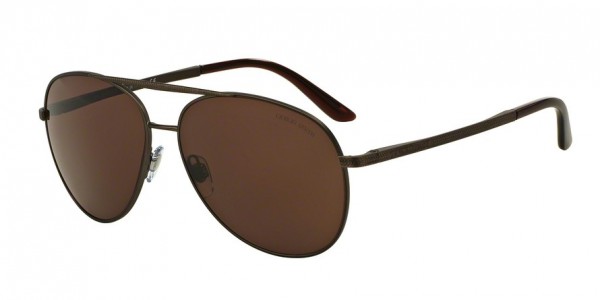 Giorgio Armani AR6030 Sunglasses, 312273 MATTE BROWN (BROWN)