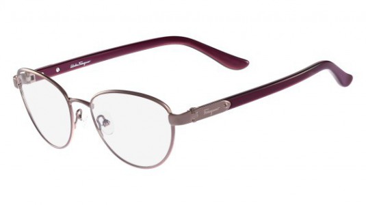 Ferragamo SF2145 Eyeglasses, 606 SHINY LIGHT ROSE