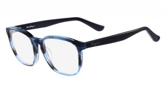 Ferragamo SF2739 Eyeglasses, (410) STRIPED BLUE
