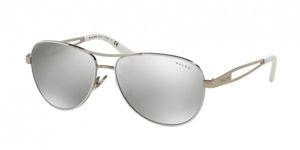 Ralph RA4115 Sunglasses, 30996G WHITE/SILVER (WHITE)