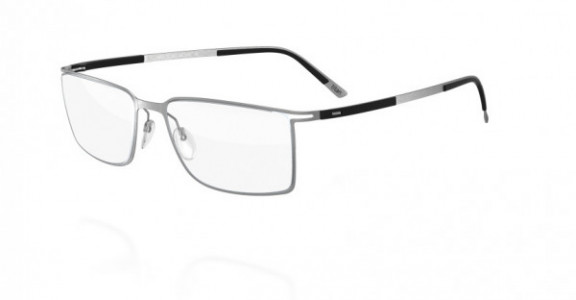 Silhouette Titan Contour Full Rim 5445 Eyeglasses, 6051 Silver / Black