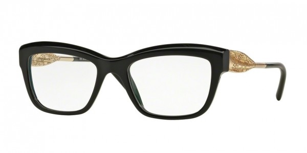 Burberry BE2211 Eyeglasses, 3001 BLACK (BLACK)