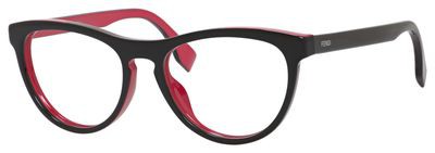 Fendi Ff 0123 Eyeglasses, 0MFQ(00) Black Fuchsia