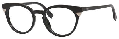 Fendi Ff 0127 Eyeglasses, 0D28(00) Shiny Black