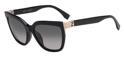 Fendi Ff 0128/S Sunglasses, 029A(EU) Shiny Black