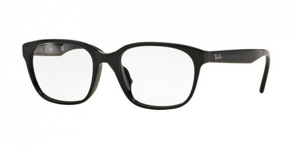 Ray-Ban Optical RX5340F Eyeglasses, 2000 SHINY BLACK (BLACK)
