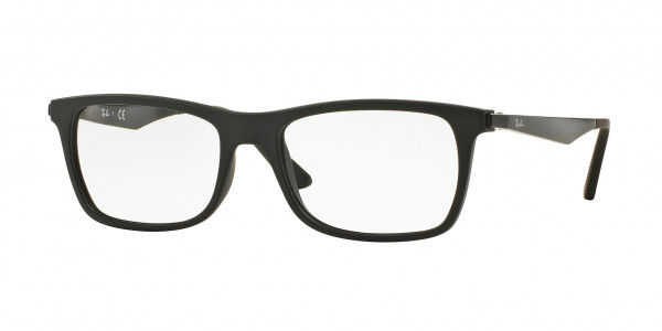 Ray-Ban Optical RX7062 Eyeglasses, 2077 MATTE BLACK (BLACK)