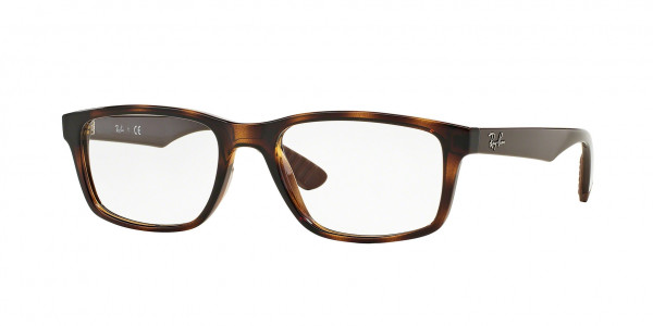 Ray-Ban Optical RX7063 Eyeglasses, 5577 SHINY HAVANA (HAVANA)