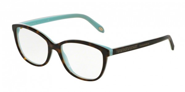 Tiffany & Co. TF2121F Eyeglasses, 8134 HAVANA/BLUE (HAVANA)