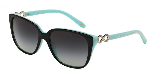 Tiffany & Co. TF4111B Sunglasses, 80553C BLACK/BLUE (BLACK)
