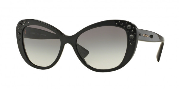 Versace VE4309B Sunglasses, GB1/11 BLACK (BLACK)