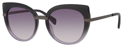 Marc by Marc Jacobs MMJ 489/S Sunglasses, 0LR1(9C) Black Shaded Gray
