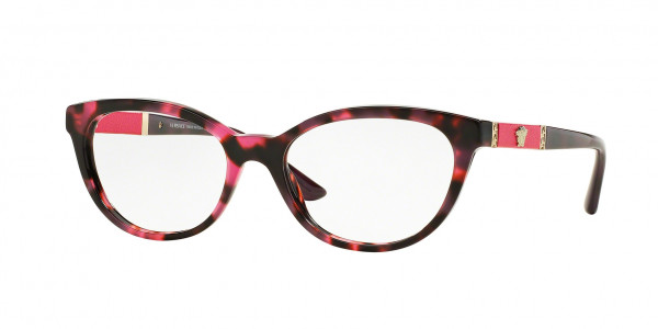 Versace VE3219Q Eyeglasses, 5040 PINK HAVANA (PINK)
