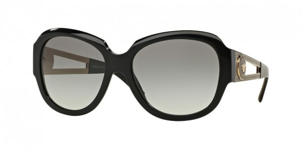 Versace VE4304A Sunglasses, GB1/11 BALCK (BLACK)