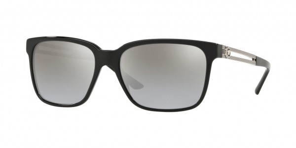 Versace VE4307 Sunglasses, 533287 BLACK DARK GREY (BLACK)