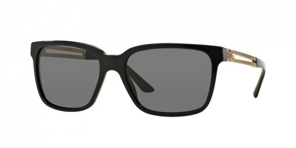 Versace VE4307A Sunglasses, GB1/87 BLACK (BLACK)