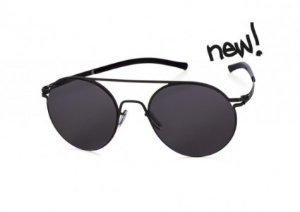 ic! berlin Hubert W. Sunglasses, Black / Black Nylon