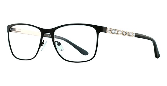 Allure Eyewear PLO 352 Eyeglasses, 001 BLACK