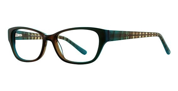 Romeo Gigli 79041 Eyeglasses, Brown/Turquoise