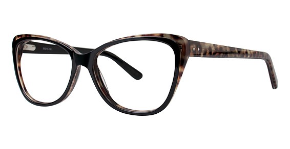 Avalon 8058 Eyeglasses, Black/Leopard
