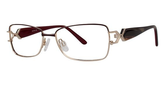 Avalon 5045 Eyeglasses, Gold/Burgundy