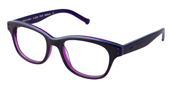 Colors In Optics C1029 MIDTOWN Eyeglasses, PUR PURPLE (CLEAR DEMO)