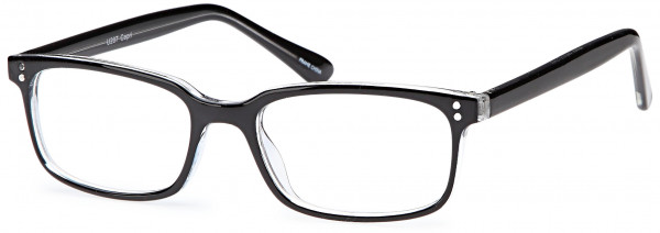 4U U 207 Eyeglasses, Black