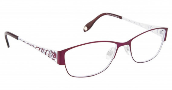 Fysh UK FYSH 3540 Eyeglasses, (757) BURGUNDY WHITE