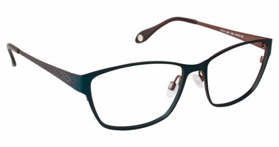 Fysh UK FYSH 3547 Eyeglasses, (628) EMERALD CAMEL