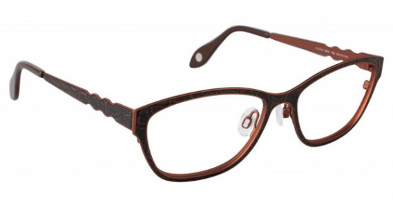 Fysh UK FYSH 3544 Eyeglasses, (758) BROWN CROCODILE