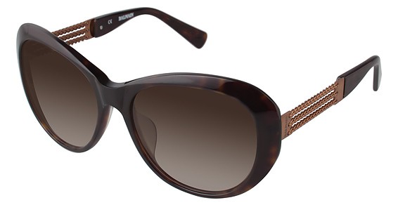 Balmain 2066 Sunglasses, C02 Tortoise (Gradient Brown)
