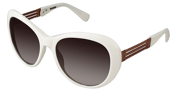 Balmain 2066 Sunglasses, C03 Ivory (Gradient Brown)