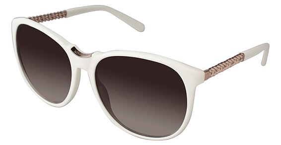 Balmain 2070 Sunglasses, C03 Ivory (Gradient Brown)