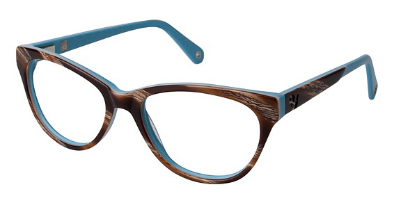 Sperry Top-Sider Pensacola Eyeglasses, C02 Brown Horn/Blue